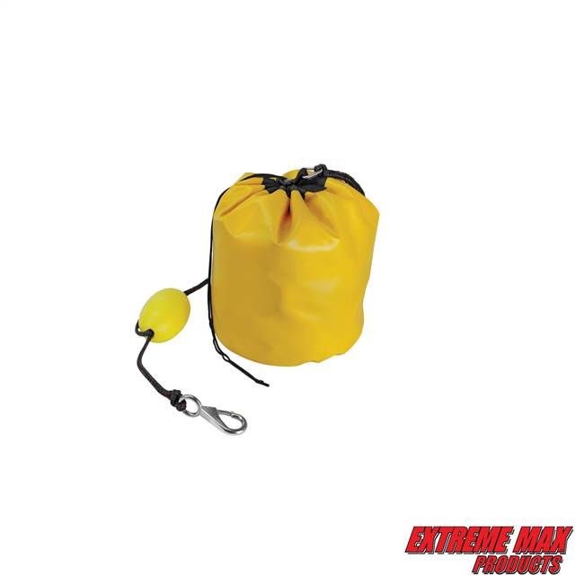 Extreme Max 3006.6628 BoatTector All-in-One PWC Sand Anchor and Buoy Kit with 6' Rope and Snap Hook - Yellow