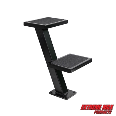 Extreme Max 3006.6827 Galvanized Trailer Tongue Step - Double, Black