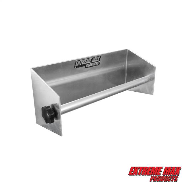 Extreme Max 5001.6094 Wall-Mount Aluminum Paper Towel Holder for Enclosed Trailer, Shop, Garage, Storage - Silver