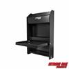 Extreme Max 5001.6119 Junior Wall-Mount Aluminum Work Station Storage Cabinet Flip-Out Work Tray with Paper Towel Rack Organizer for Enclosed Race Trailer Shop Garage Storage - Black