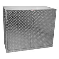 Extreme Max 5001.6415 Diamond Plated Aluminum Base Cabinet for Garage, Shop, Enclosed Trailer - 48", Silver