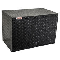 Extreme Max 5001.6432 Diamond Plated Aluminum Overhead Cabinet for Garage, Shop, Enclosed Trailer - 24", Black