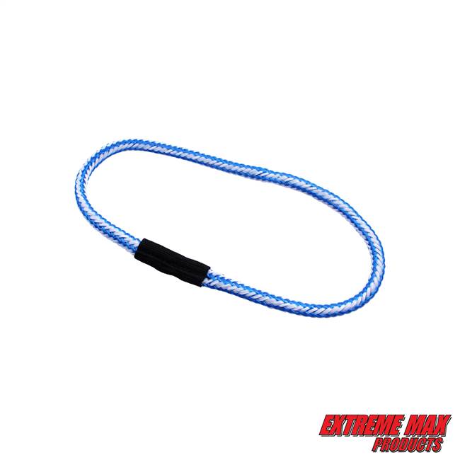 Extreme Max 3006.3175 BoatTector Bungee Dock Line Extension Loop - 1', Blue/White (Value 4-Pack)