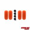 Extreme Max 3006.7729.4 BoatTector HTM Inflatable Fender Value 4-Pack - 8.5" x 20", Neon Orange