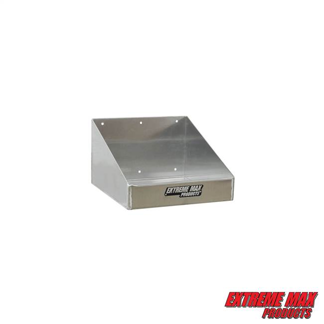 Extreme Max 5001.6032 Rag in a Box Aluminum Dispenser Storage Rack Organizer for Enclosed Race Trailer, Shop, Garage, Storage - Silver