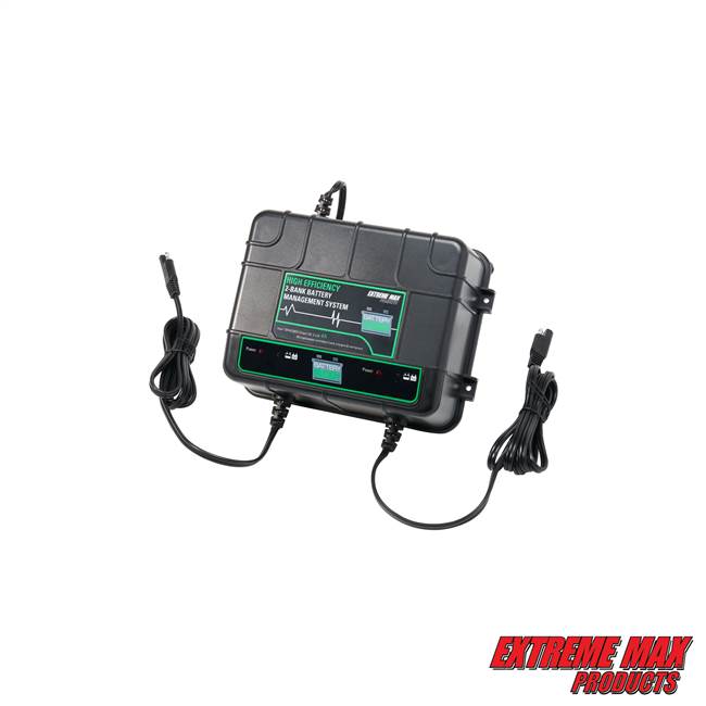 Extreme Max 1229.4026 Battery Buddy 2-Bank Battery Charger/Maintainer