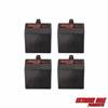 Extreme Max 3004.3100 Slider Trax Multi-Fit Slider Base - 45ï¿½, Pack of 4