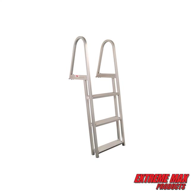 Extreme Max 3005.3377 Aluminum Pontoon/Dock Ladder - 3-Step