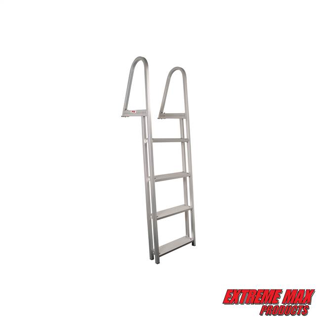 Extreme Max 3005.3380 Aluminum Pontoon/Dock Ladder - 4-Step
