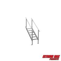 Extreme Max 3005.3846 Universal Mount Aluminum Dock Stairs - 6 Step