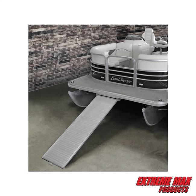 Extreme Max 3005.3849 Heavy-Duty Aluminum Pontoon Boat Ramp - 70" x 21", 600 lbs. Capacity