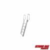 Extreme Max 3005.4239 Slanted Flip-Up Dock Ladder - 5-Step (16" x 3.5" Steps with 23.5" Railings) for Dock, Pools, Hot Tub