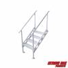 Extreme Max 3005.4251 Jumbo-Tread Universal Mount Dock Stairs with Railing - 4-Step