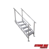 Extreme Max 3005.4333 Jumbo-Tread Universal Mount Dock Stairs with Railing - 5-Step