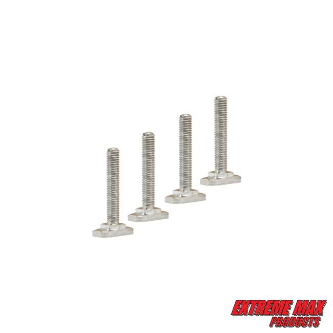 Extreme Max 3005.4422 M6 T-Fastener for Sport Track Bases and Accessory Mounts - Pack of 4