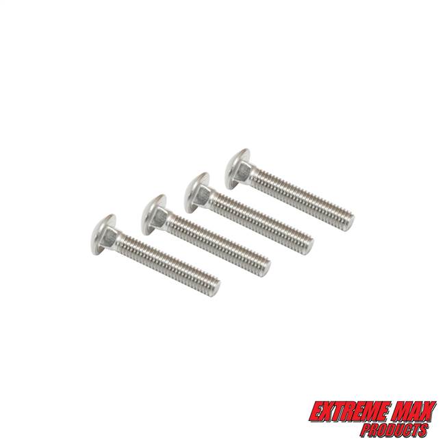Extreme Max 3005.4431 35MM Carriage Bolt for Versatrack Bases and Accessory Mounts - Pack of 4