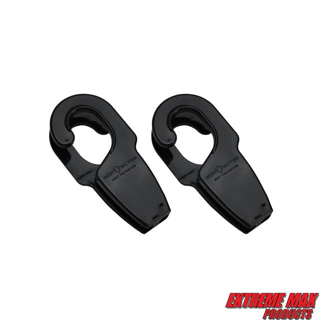 Extreme Max 3005.5014 BoatTector Boat Rail Fender Hangers - Black, 1.25"