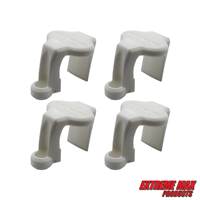 Extreme Max 3005.5064 BoatTector Pontoon Rail Fender Hanger/Adjuster - White, Pack of 4