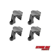 Extreme Max 3005.5067 BoatTector Pontoon Rail Fender Hanger/Adjuster - Black, Pack of 4