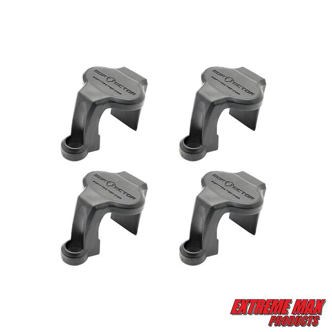 Extreme Max 3005.5067 BoatTector Pontoon Rail Fender Hanger/Adjuster - Black, Pack of 4