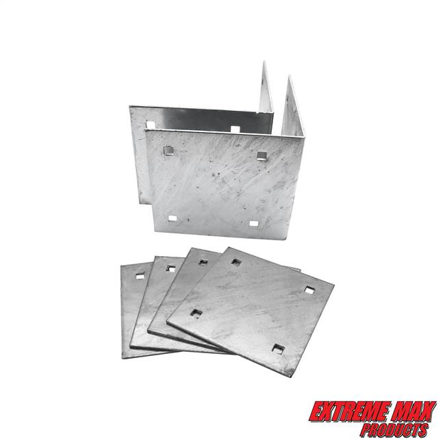 Extreme Max 3005.5516 Dock Inside Corner Bracket Kit - Includes Two Inside Corners and Four Backer Plates