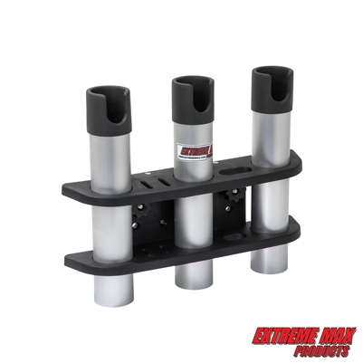 Extreme Max 3005.5604 3-Rod Holder for 90Â° Lund Sport Track Systems