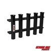 Extreme Max 3005.568 Wall-Mount Poly Fishing Rod Holder - 5-Rod, Black