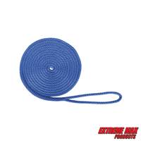Extreme Max 3006.2021 BoatTector Solid Braid MFP Dock Line - 1/2" x 20', Royal Blue