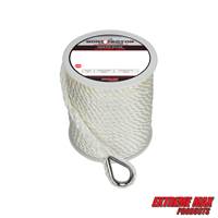 Extreme Max 3006.2078 BoatTector Premium Twisted Nylon Anchor Line with Thimble -  3/8" x 100'