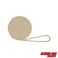 Extreme Max 3006.2090 BoatTector Double Braid Nylon Dock Line - 3/8" x 20', White & Gold