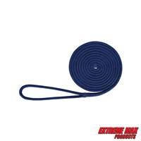 Extreme Max 3006.2111 BoatTector Double Braid Nylon Dock Line - 1/2" x 15', Royal Blue