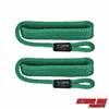 Extreme Max 3006.2162 BoatTector Solid Braid MFP Fender Line Value 2-Pack - 3/8" x 5', Forest Green