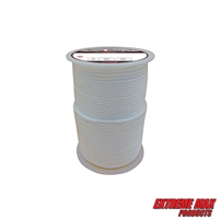 Extreme Max 3006.2195 BoatTector Solid Braid Nylon Rope - 1/4" x 500', White