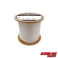Extreme Max 3006.2210 BoatTector Solid Braid Nylon Rope - 1/2" x 100', White