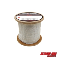 Extreme Max 3006.2213 BoatTector Solid Braid Nylon Rope - 1/2" x 250', White