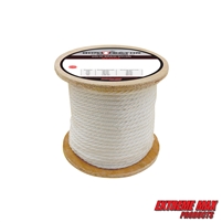 Extreme Max 3006.2216 BoatTector Solid Braid Nylon Rope - 1/2" x 500', White