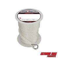 Extreme Max 3006.2294 BoatTector Premium Twisted Nylon Anchor Line with Thimble -  3/8" x 150'