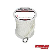 Extreme Max 3006.2300 BoatTector Premium Twisted Nylon Anchor Line with Thimble -  1/2" x 100'