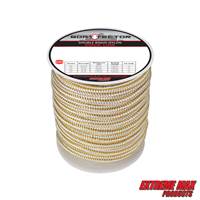 Extreme Max 3006.2329 BoatTector Double Braid Nylon Dock Line - 3/4" x 60', White & Gold