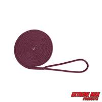Extreme Max 3006.2341 BoatTector Solid Braid MFP Dock Line - 1/2" x 20', Burgundy