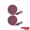 Extreme Max 3006.2344 BoatTector Solid Braid MFP Fender Line Value 2-Pack - 3/8" x 5', Burgundy