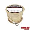 Extreme Max 3006.2349 BoatTector 3/4" x 600' Premium Double Braid Nylon Anchor Line with Thimble - White & Gold