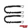 Extreme Max 3006.2369 BoatTector Marine/RV High-Strength Line Snubber & Storage Bungee, Value 2-Pack - 18", Black