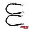 Extreme Max 3006.2373 BoatTector Marine/RV High-Strength Line Snubber & Storage Bungee, Value 2-Pack - 24", Black