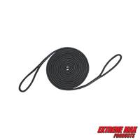 Extreme Max 3006.2391 BoatTector Premium Double Looped Nylon Dock Line for Mooring Buoys - 5/8" x 35', Black