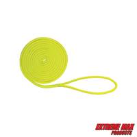 Extreme Max 3006.2433 BoatTector Double Braid Nylon Dock Line - 3/8" x 15', Neon Yellow