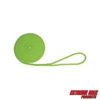 Extreme Max 3006.2436 BoatTector Double Braid Nylon Dock Line - 3/8" x 20', Neon Green