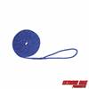 Extreme Max 3006.2466 BoatTector Double Braid Nylon Dock Line - 3/8" x 15', Blue with Reflective Tracer