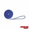 Extreme Max 3006.2472 BoatTector Double Braid Nylon Dock Line - 3/8" x 20', Blue with Reflective Tracer