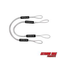 Extreme Max 3006.2565 BoatTector Bungee Dock Line Value 2-Pack - 4', White
